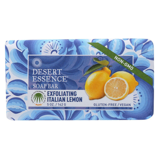 Desert Essence Bar Soap - Exfoliating Italian Lemon - 5 Oz - RubertOrganics