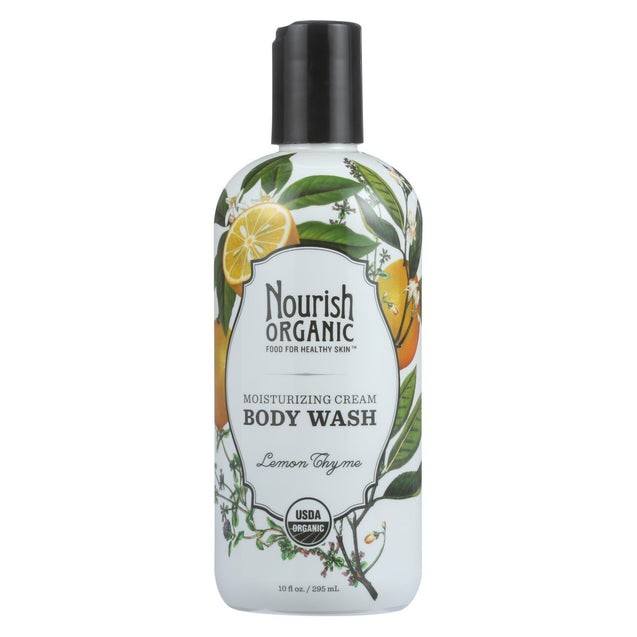 Nourish Body Wash - Organic - Lemon Thyme - 10 Fl Oz - RubertOrganics