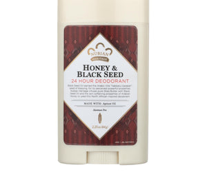 Nubian Heritage Deodorant - All Natural - 24 Hour - Honey And Black Seed - 2.25 Oz - 1 Each - RubertOrganics