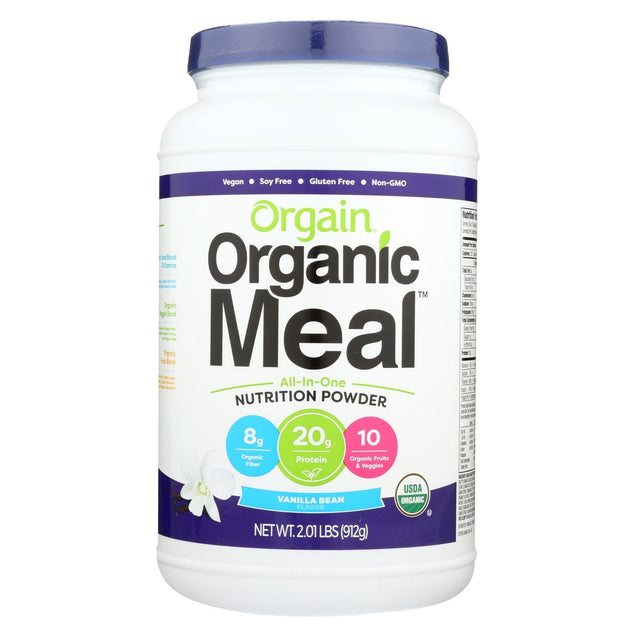 Orgain Organic Meal - Vanilla Bean - 2.01 Lb. - RubertOrganics