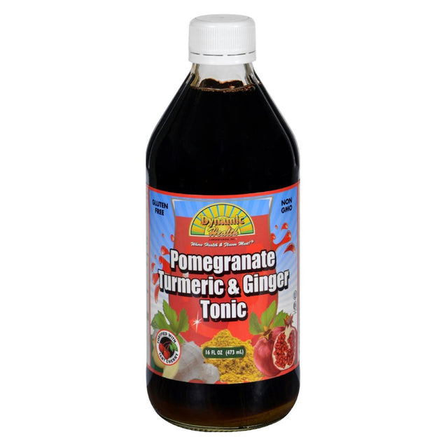 Dynamic Health Tonic - Pomegranate Turmeric And Ginger - 16 Oz - RubertOrganics