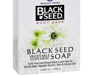 Black Seed Bar Soap - Vegetable Glycerin - 4.25 Oz - RubertOrganics