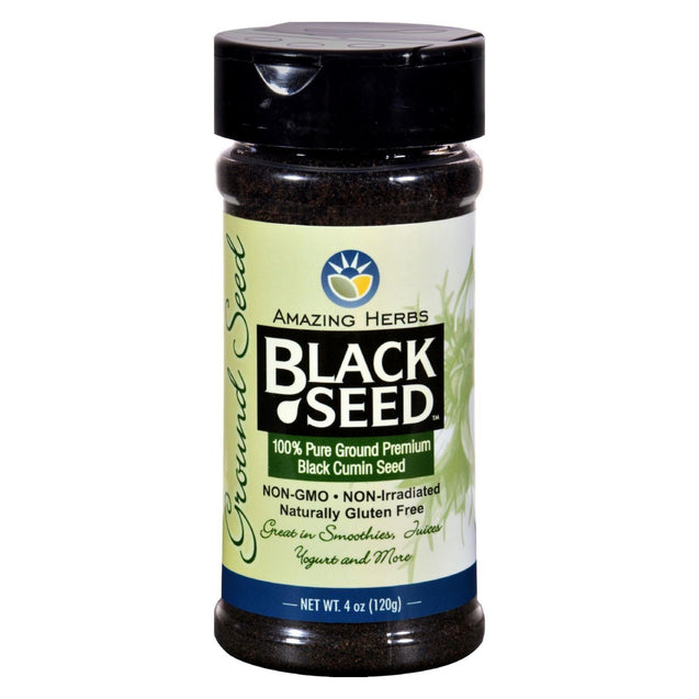 Black Seed Black Cumin Seed - Ground - 4 Oz - RubertOrganics