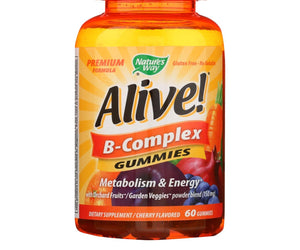 Natures Way B-complex - Alive - Gummies - 60 Count - RubertOrganics