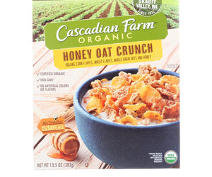 Cascadian Farm Cereal - Organic Corn Flakes, Wheat Flakes, Whole Grain Oats And Honey - Case Of 10 - 13.5 Oz. - RubertOrganics