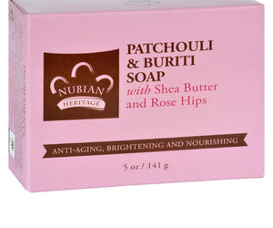 Nubian Heritage Bar Soap - Patchouli And Buriti - 5 Oz - RubertOrganics