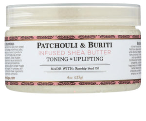 Nubian Heritage Shea Butter - 100 Percent Organic - Patchouli And Buriti - 4 Oz - RubertOrganics