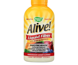 Natures Way Fiber - Alive - Liquid - Pomegranate-berry Flavor - 16 Oz - RubertOrganics