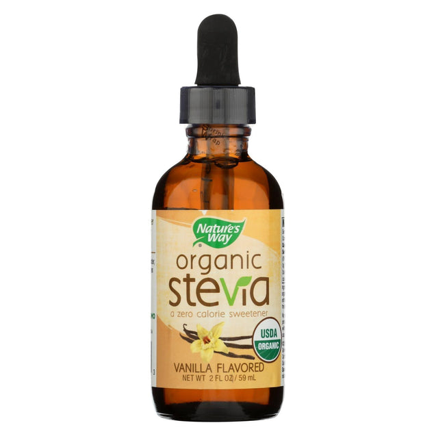 Natures Way Stevia - Organic - Vanilla - Drops - 2 Oz - RubertOrganics