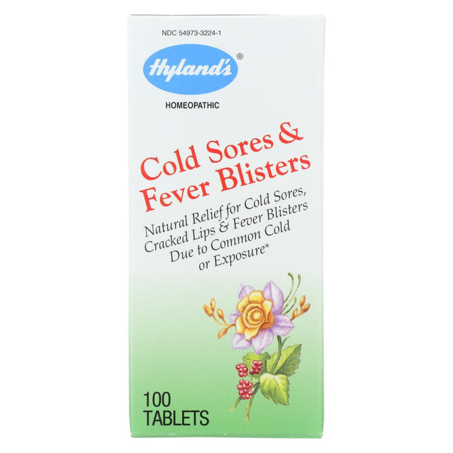 Hylands Homeopathic Cold Sores And Fever Blisters - 100 Tablets - RubertOrganics
