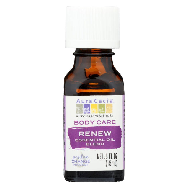 Aura Cacia - Essential Oil Blend - Body - Renew - .5 Oz - RubertOrganics