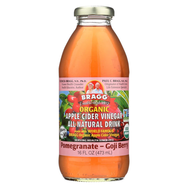 Bragg Organic Apple Cider Vinegar - Pomegranate And Goji Berry - Case Of 12 - 16 Fl Oz. - RubertOrganics