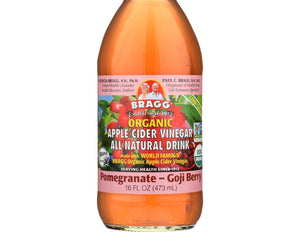 Bragg Organic Apple Cider Vinegar - Pomegranate And Goji Berry - Case Of 12 - 16 Fl Oz. - RubertOrganics