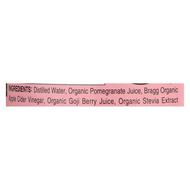 Bragg Organic Apple Cider Vinegar - Pomegranate And Goji Berry - Case Of 12 - 16 Fl Oz. - RubertOrganics