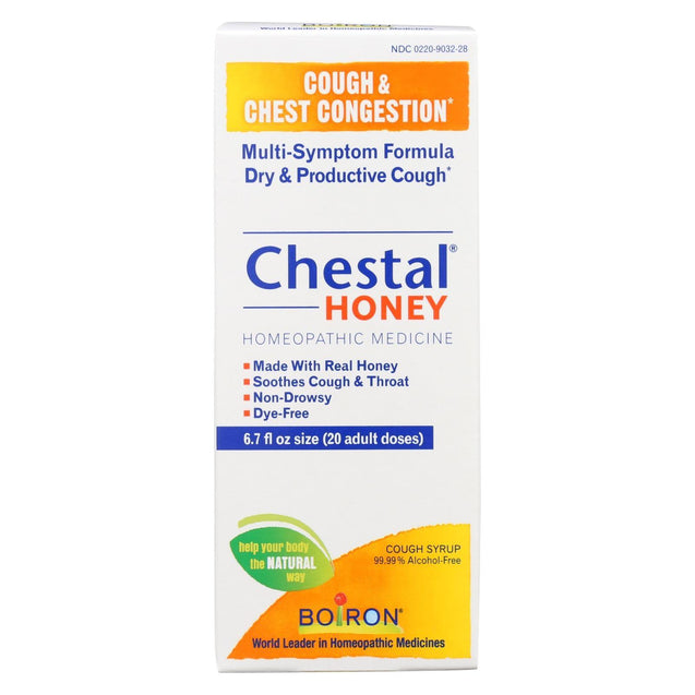 Boiron Chestal - Cough And Chest Congestion - Honey - Adult - 6.7 Oz - RubertOrganics