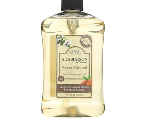 A La Maison French Liquid Soap - Sweet Almond - 16.9 Fl Oz - RubertOrganics