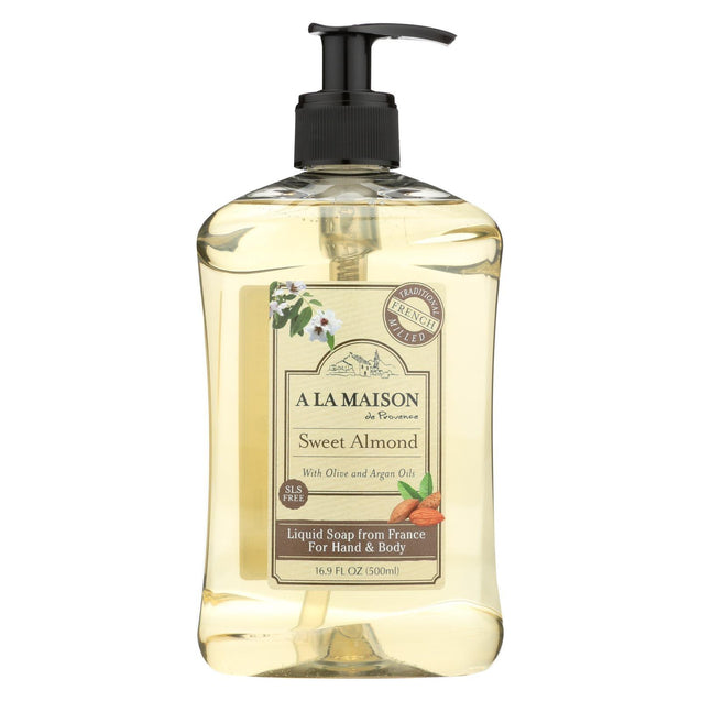 A La Maison French Liquid Soap - Sweet Almond - 16.9 Fl Oz - RubertOrganics