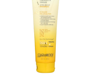 Giovanni Hair Care Products Shampoo - Pineapple And Ginger - Case Of 1 - 8.5 Oz. - RubertOrganics