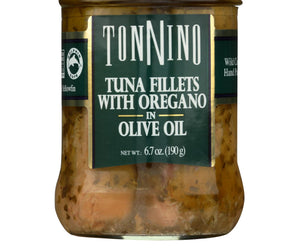 Tonnino Tuna Fillets - Oregano, Olive Oil - Case Of 6 - 6.7 Oz.