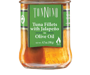Tonnino Tuna Fillets - Jalapeno, Olive Oil - Case Of 6 - 6.7 Oz.