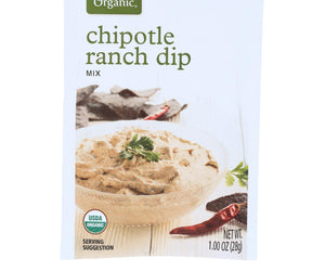 Simply Organic Chipotle Ranch Dip - Case Of 12 - 1 Oz.