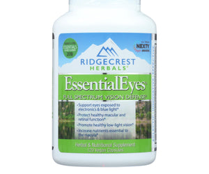 Ridgecrest Herbals - Essential Eyes - 120 Vegetarian Capsules