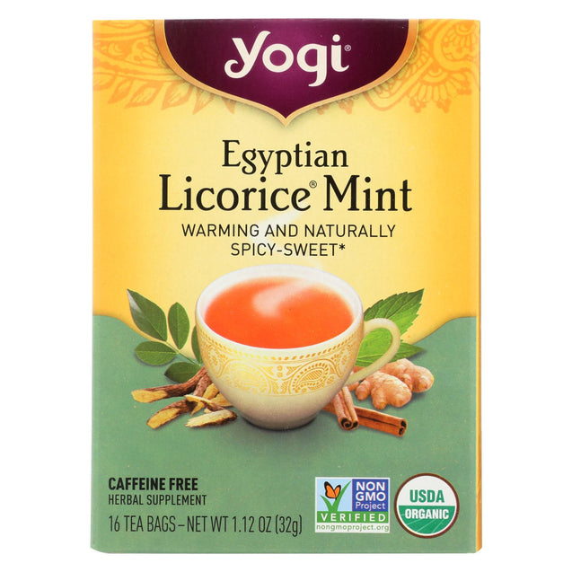 Yogi Egyptian Licorice - Case Of 6 - 16 Bags