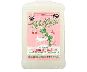 Rebel Green - Laundry Detergent Delicates Wash - Pink Lilac - Case Of 4 - 32 Fl Oz.