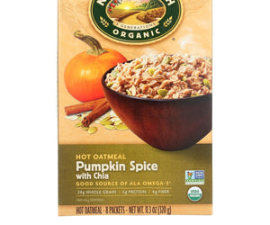 Nature's Path Organic Oatmeal - Pumpkin Chia - Case Of 6 - 11.3 Oz - RubertOrganics