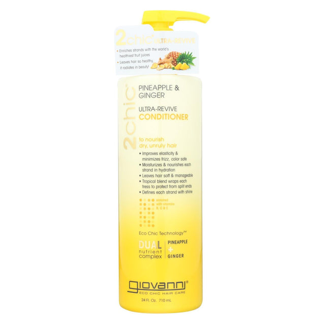 Giovanni Hair Care Products Conditioner - Pineapple And Ginger - Case Of 1 - 24 Fl Oz. - RubertOrganics