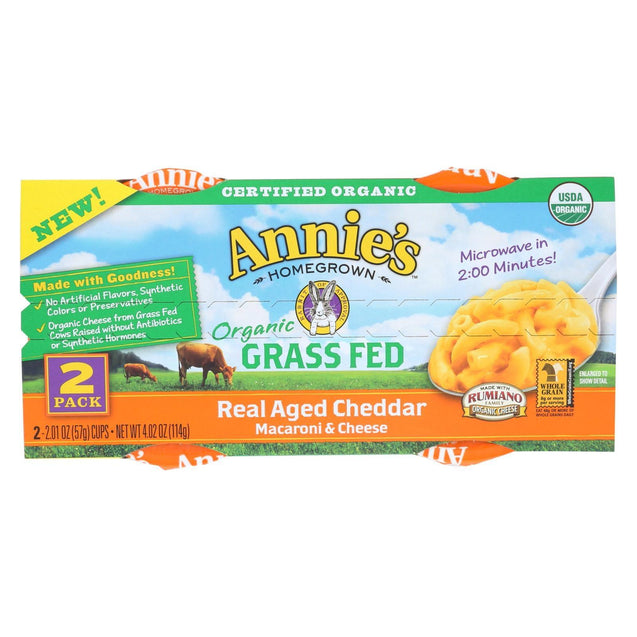 Annie's Homegrown Macaroni And Cheesee Cup - Organic - Gluten Free - Micro - Case Of 6 - 4.02 Oz - RubertOrganics