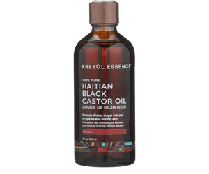 Kreyol Essence Castor Oil - Black - 100% Pure - 3.4 Fl Oz - RubertOrganics