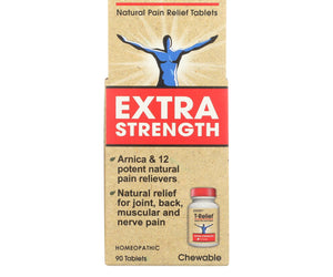 T-relief - Natural Pain Relief Tablets - Extra Strength - 90 Count