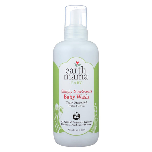 Earth Mama - Baby Wash - Non-scented - 34 Fl Oz. - RubertOrganics