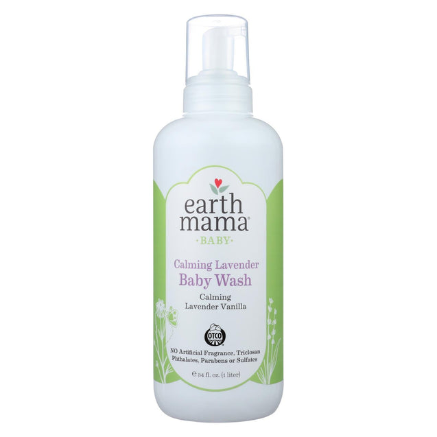 Earth Mama - Baby Wash - Calming Lavender - 34 Fl Oz. - RubertOrganics