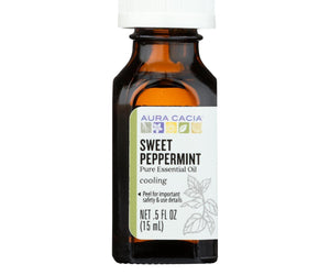 Aura Cacia Essential Oil - Peppermint, Sweet - Case Of 1 - .50 Fl Oz. - RubertOrganics
