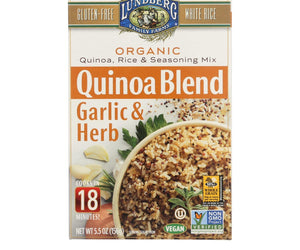 Lundberg Family Farms - Quinoa, Rice And Seasoning Mix - Garlic And Herb - Case Of 6 - 5.50 Oz. - RubertOrganics