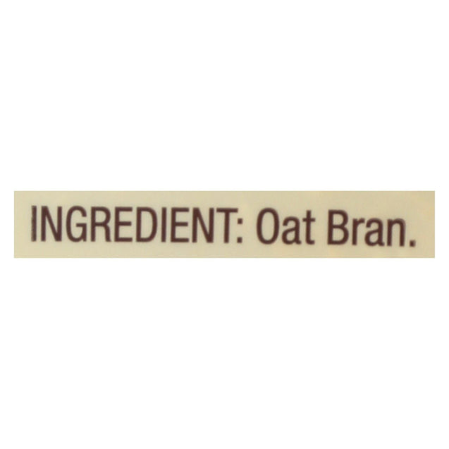 Bob's Red Mill - Oat Bran Hot Cereal - Case Of 4-18 Oz. - RubertOrganics