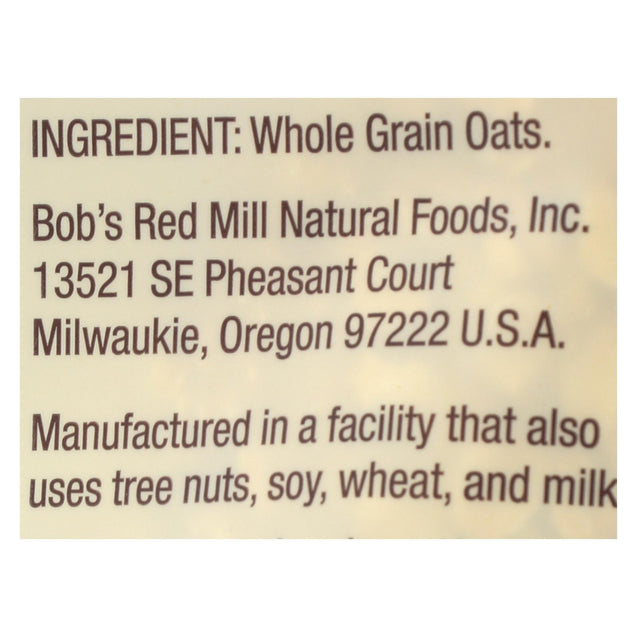 Bob's Red Mill - Rolled Oats - Extra Thick - Case Of 4-32 Oz. - RubertOrganics