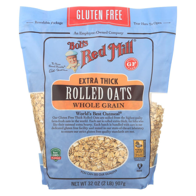 Bob's Red Mill - Thick Rolled Oats - Gluten Free - Case Of 4-32 Oz. - RubertOrganics