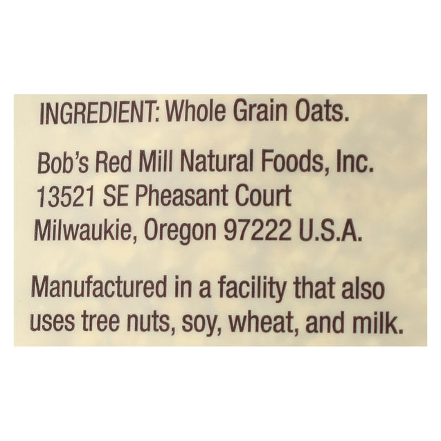 Bob's Red Mill - Quick Cooking Rolled Oats - Case Of 4-32 Oz. - RubertOrganics