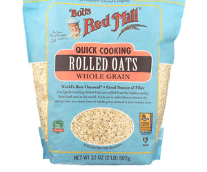 Bob's Red Mill - Quick Cooking Rolled Oats - Case Of 4-32 Oz. - RubertOrganics