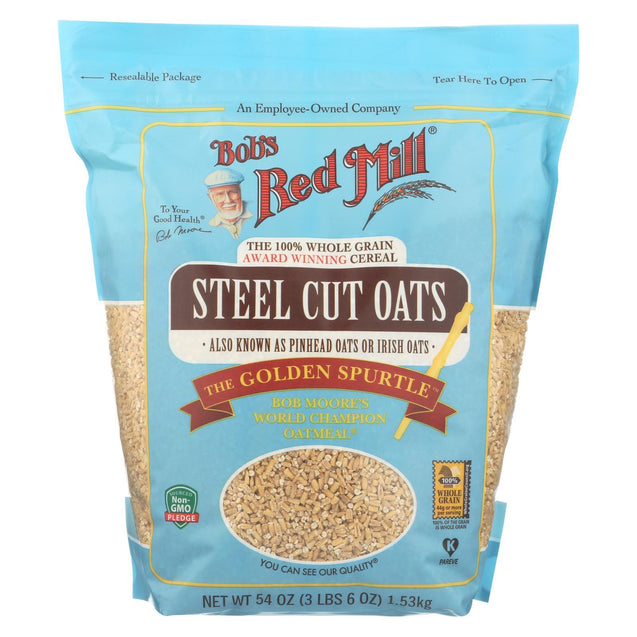 Bob's Red Mill - Steel Cut Oats - Case Of 4-54 Oz - RubertOrganics