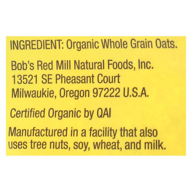 Bob's Red Mill - Oatmeal - Organic Scottish  - Case Of 4 - 20 Oz. - RubertOrganics