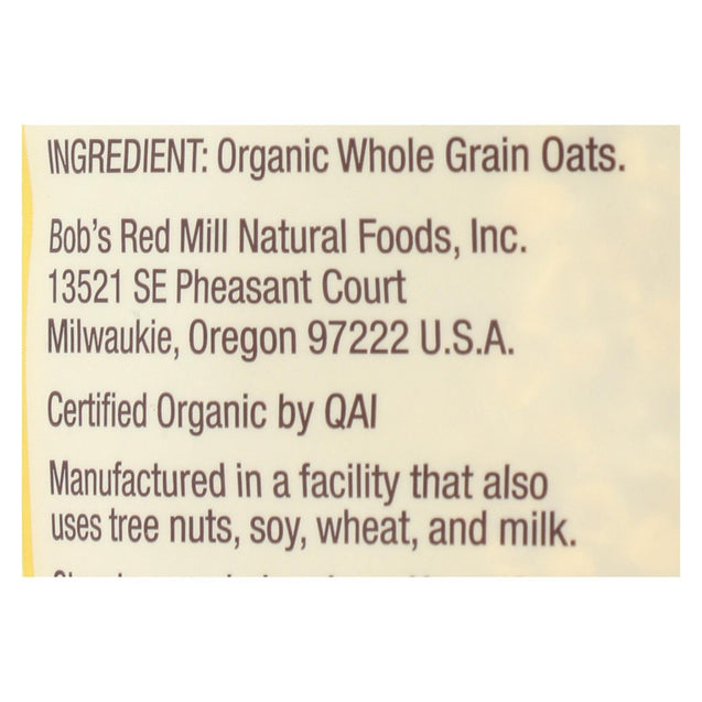 Bob's Red Mill - Oats - Organic Quick Cooking Steel Cut Oats - Case Of 4 - 22 Oz. - RubertOrganics