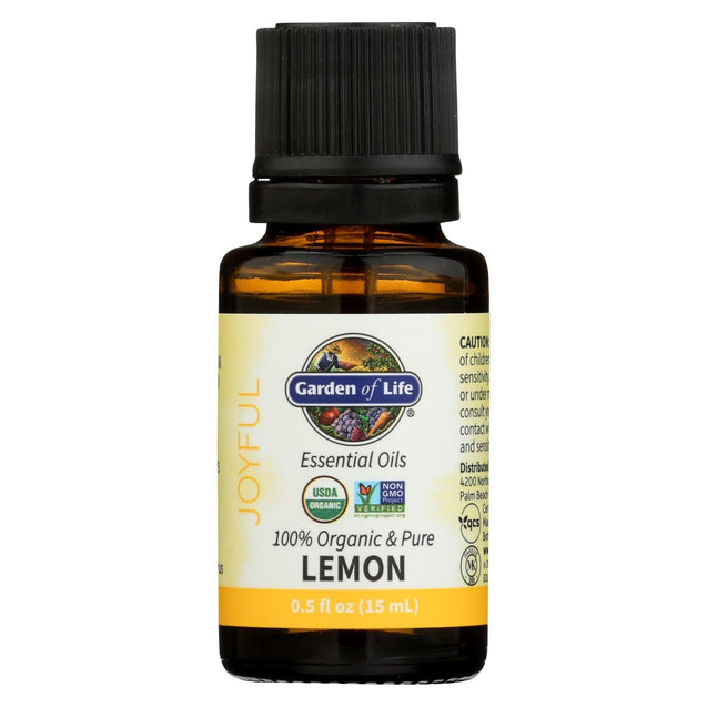 Garden Of Life - Essential Oil Lemon - .5 Fz - RubertOrganics