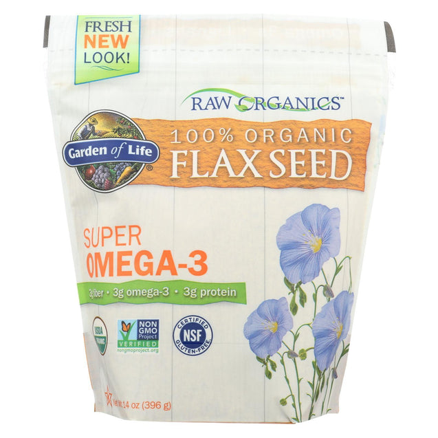 Garden Of Life - Raw Organics Golden Flaxseed - 14 Oz - RubertOrganics