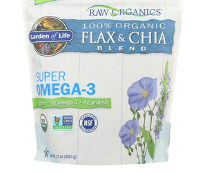 Garden Of Life - Raw Organics Golden Flaxseed And Chia Blend - 12 Oz - RubertOrganics