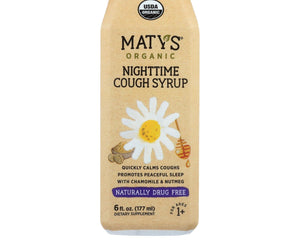 Maty's - Organic Nighttime Cough Syrup - 6 Fl Oz. - RubertOrganics