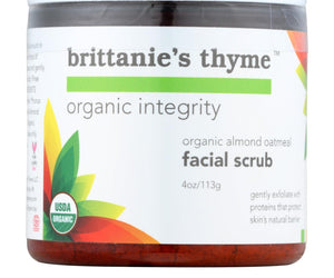 Brittanie's Thyme - Organic Facial Scrub - Almond Oatmeal - 4 Oz. - RubertOrganics